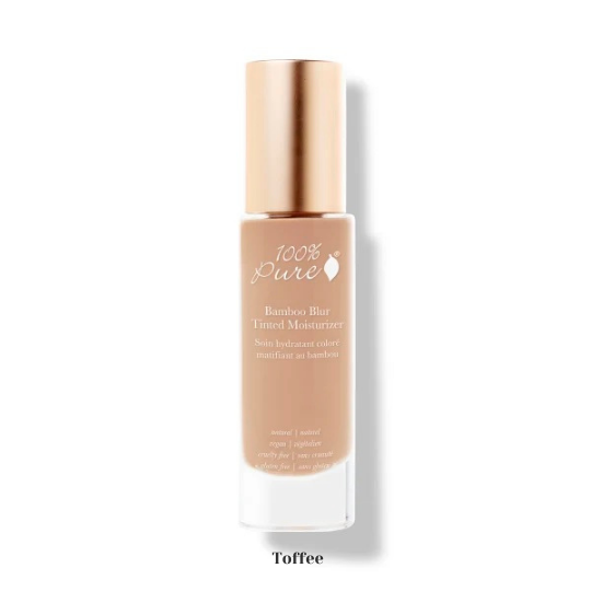 100 PURE Bamboo Blur Tinted Moisturizer toffee