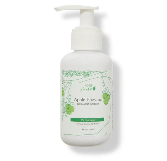 100 PURE 7% Fruit Acids Apple Enzyme Exfoliating Cleanser