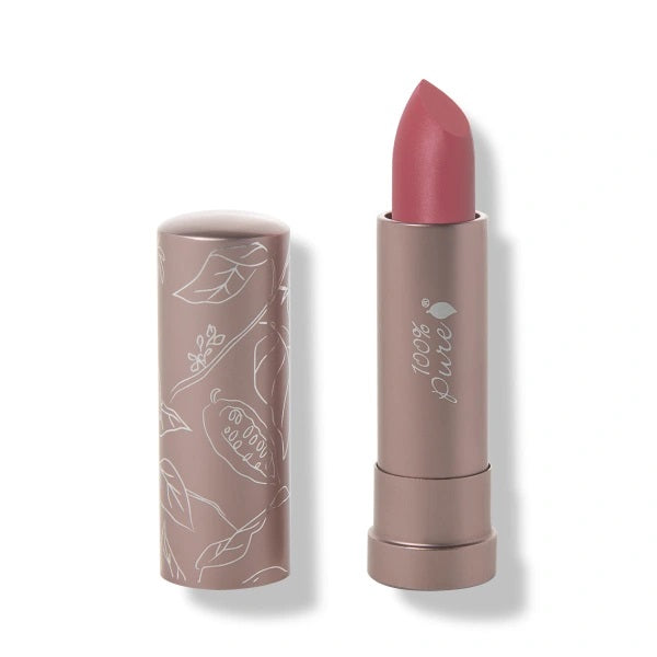 100 PURE Cocoa Butter Matte Lipstick plume pink