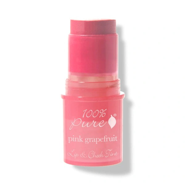 100 PURE Lip Cheek Tint pink grapefruit glow