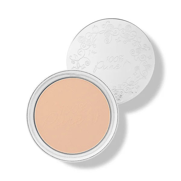 100 PURE Powder Foundation white peach