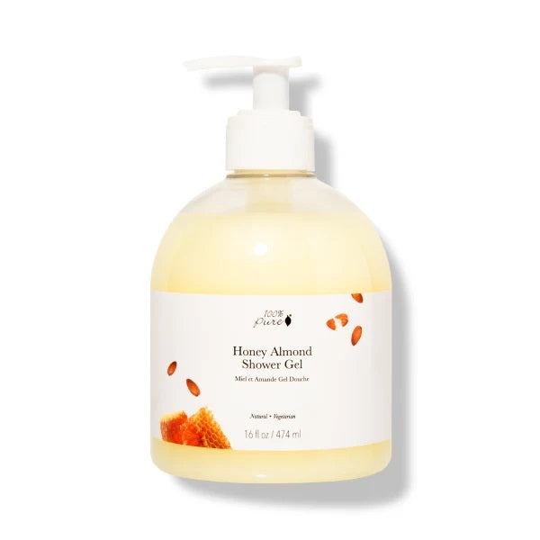 100 PURE Honey Almond Shower Gel 16 oz