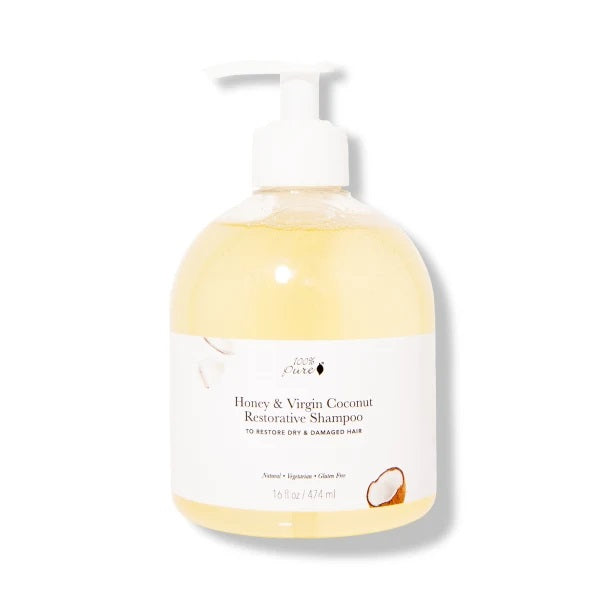 100 PURE Honey and Virgin Coconut Shampoo 16 oz