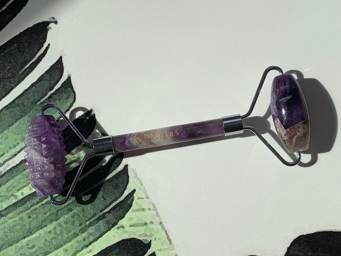 the green jungle beauty shop amethyst face roller