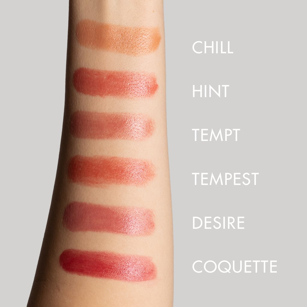 vapour lip nectar chill hint tempt tempest desire coquette