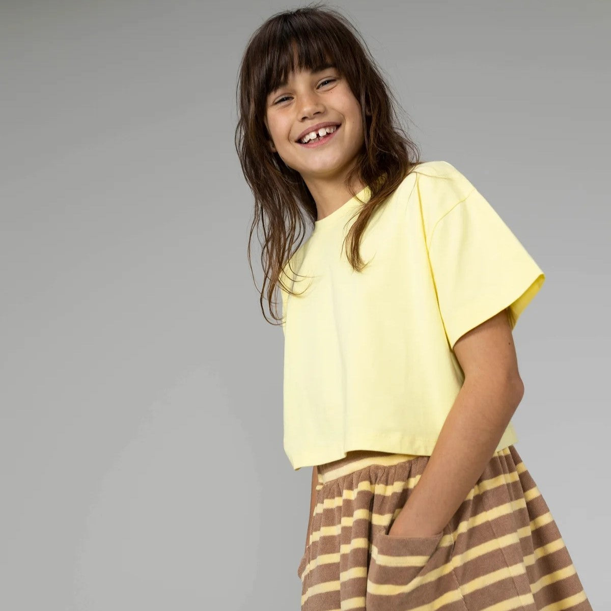 MINGO Cropped T-Shirt Lemon Twist ALWAYS SHOW