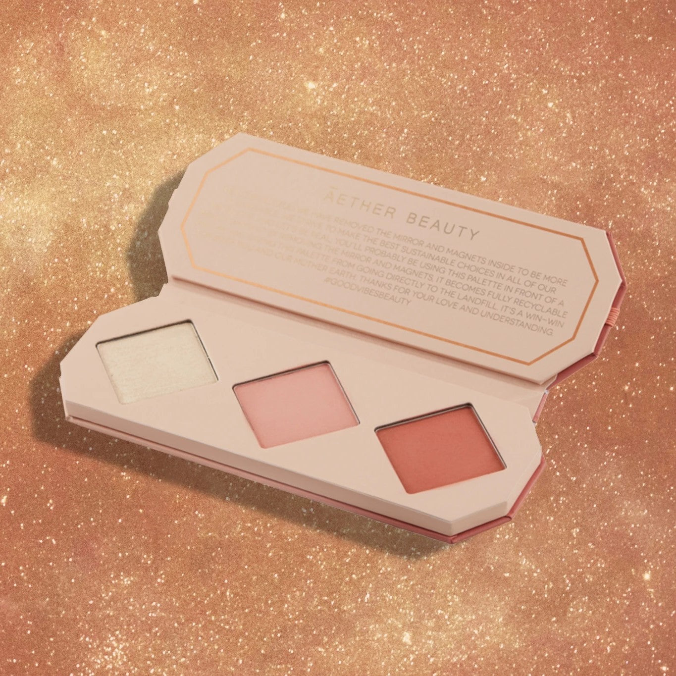 ATHR Beauty Crystal Charged Cheek Palette Amber