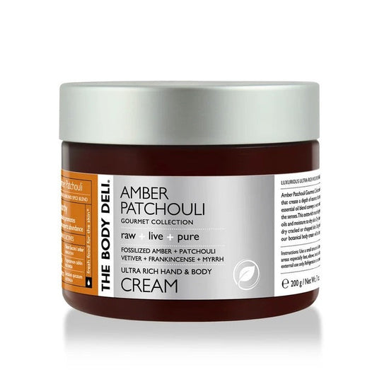 the body deli hand and body cream amber patchouli full