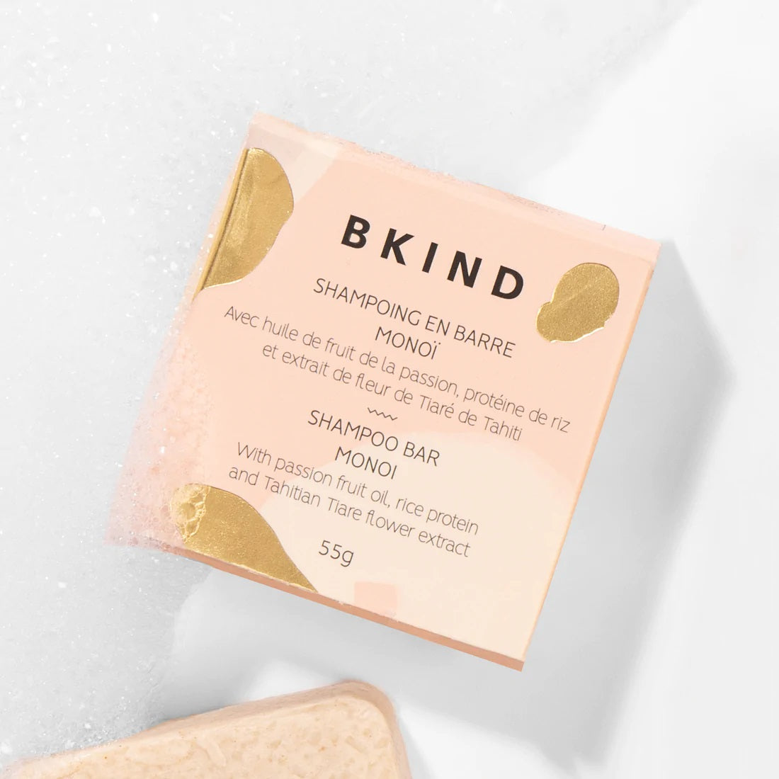 BKIND Shampoo bar Monoi for dry and thin hair