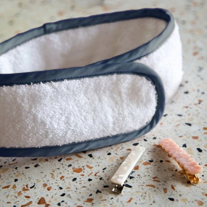 BKIND Spa Headband with Velcro Blue