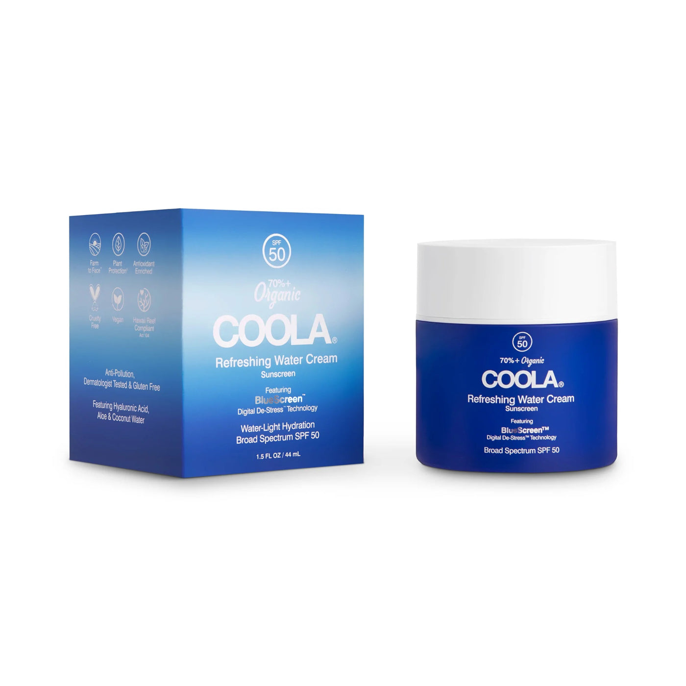 COOLA Refreshing Water Cream Organic Face Sunscreen SPF 50