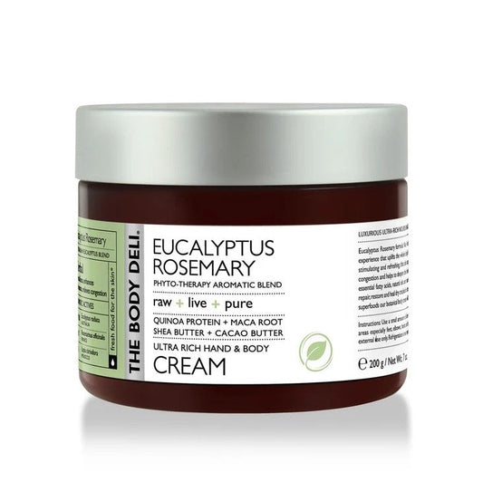 the body deli hand body cream eucalyptus rosemary full