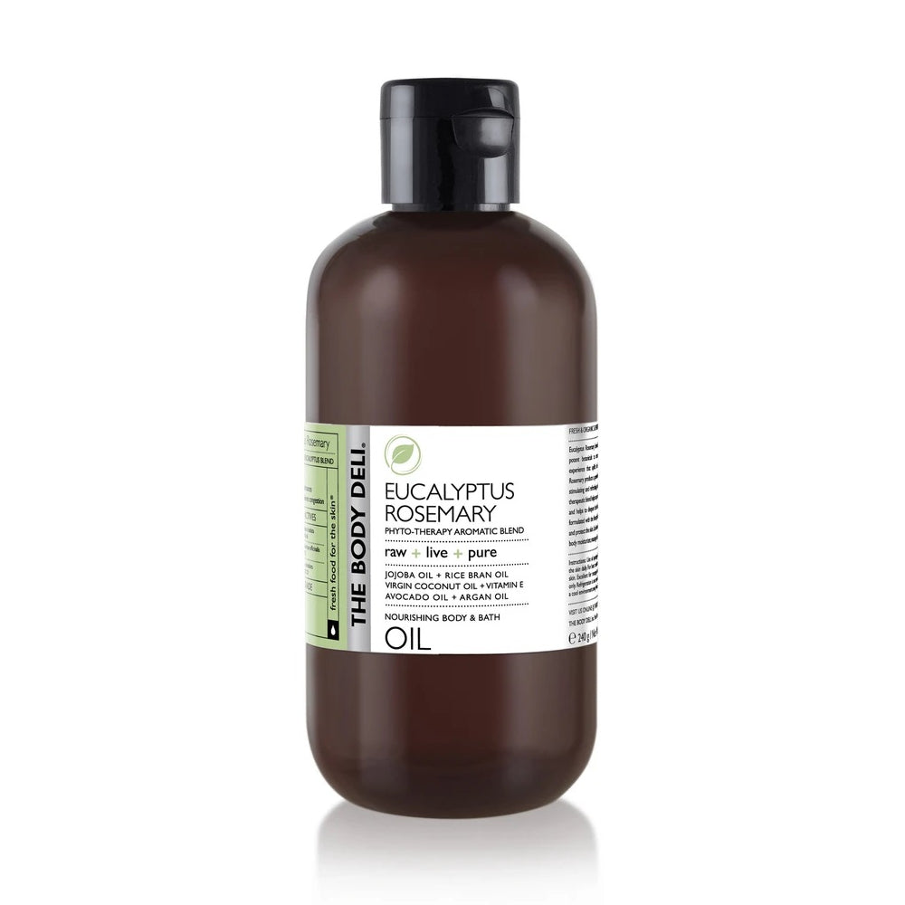 the body deli body bath oil eucalyptus rosemary full