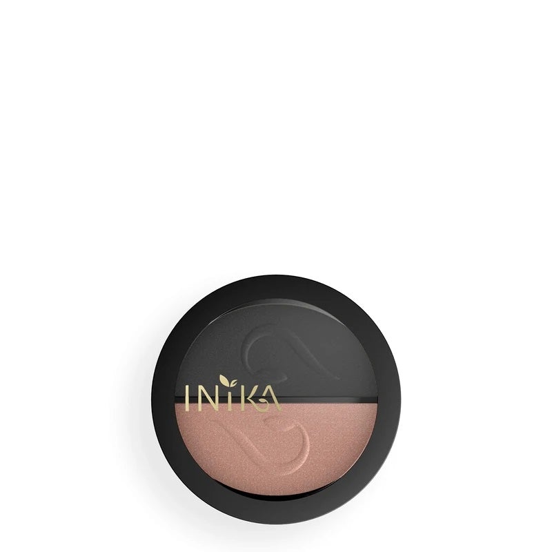 INIKA Pressed Mineral Eye Shadow Duo black sand