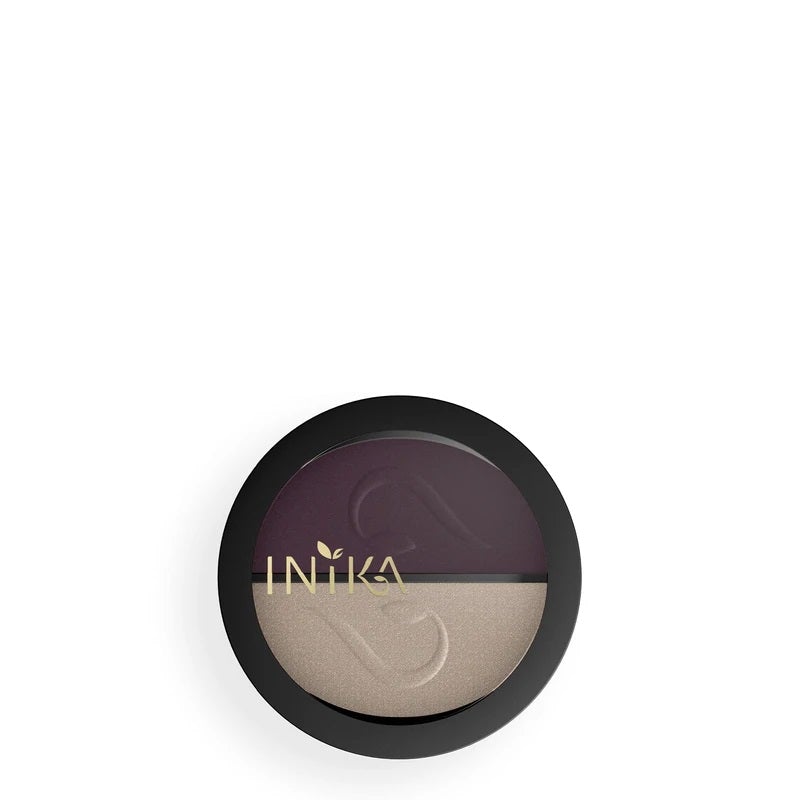 INIKA Pressed Mineral Eye Shadow Duo plum purple