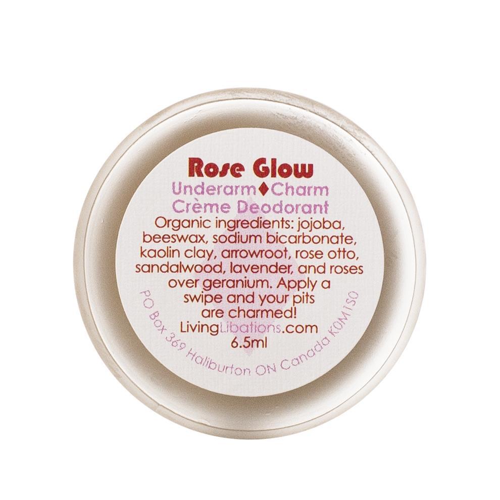 LIVING LIBATIONS Underarm Charm Creme Deodorant Rose Glow 6