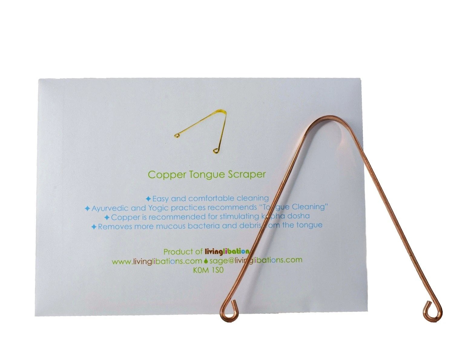 LIVING LIBATIONS Copper Tongue Scraper