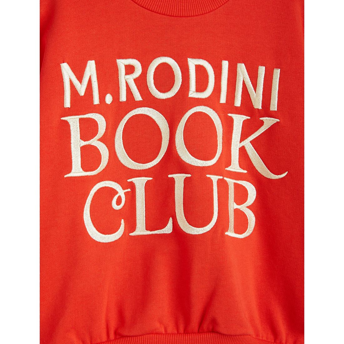 MINI RODINI Book Club Embroidered Sweatshirt ALWAYS SHOW