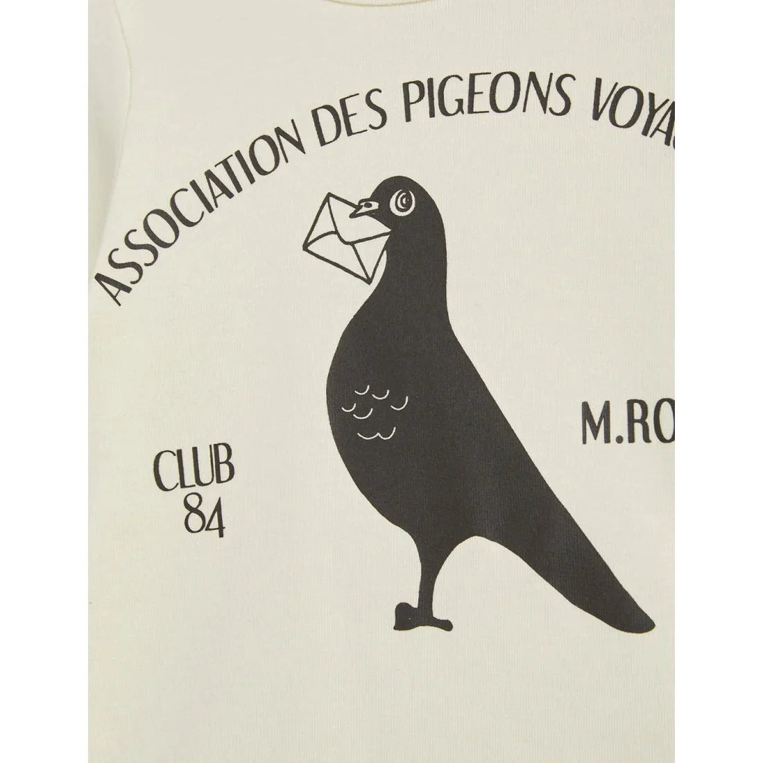 MINI RODINI Pigeon T-Shirt Off White ALWAYS SHOW