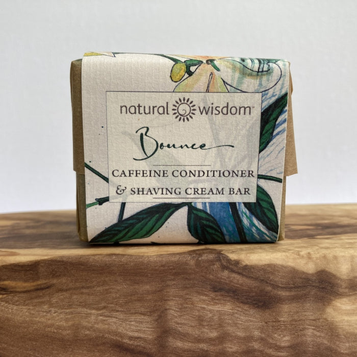 NATURAL WISDOM Bounce Caffeine Conditioner Shaving Cream ALWAYS SHOW