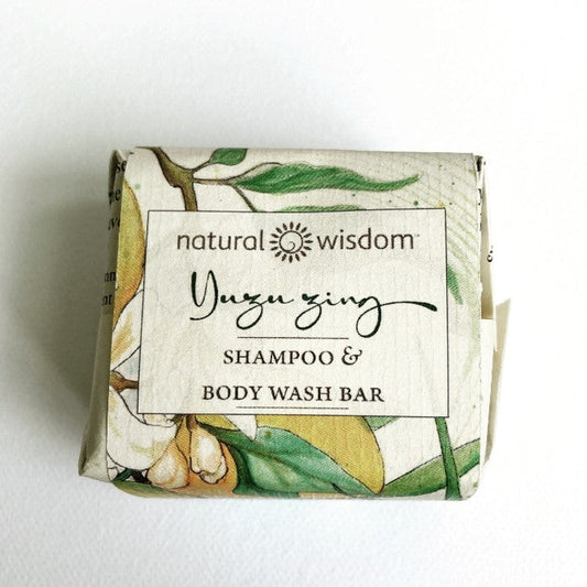 NATURAL WISDOM Yuzu Zing Shampoo Body Wash bar 120