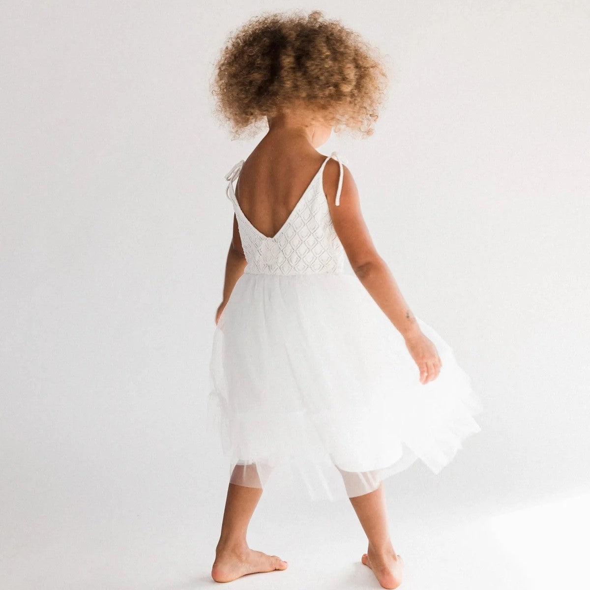 RAISED BY WATER Elle Dress White ALWAYS SHOW