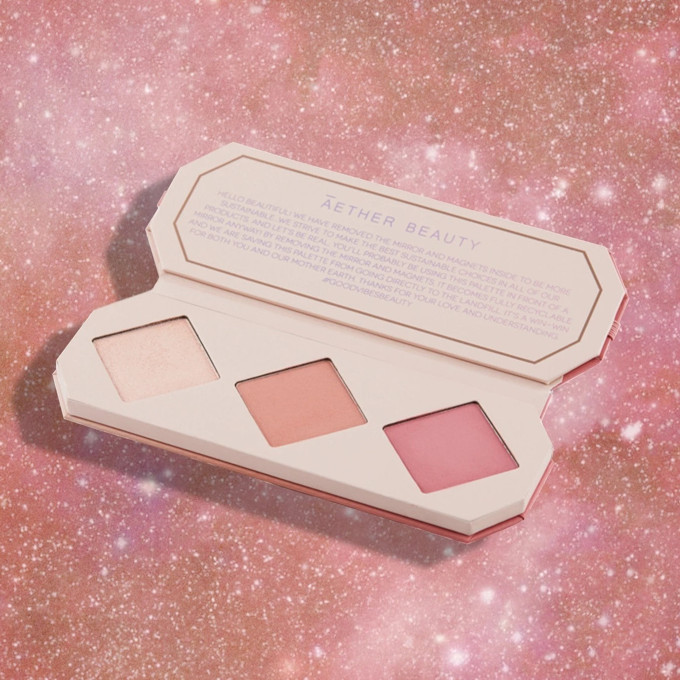 ATHR Beauty Crystal Charged Cheek Palette Rose Quartz