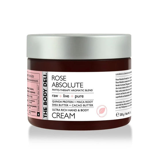 the body deli hand body cream rose absolute full