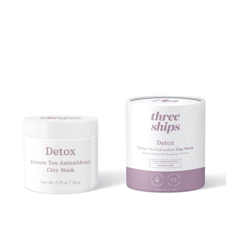 THREE SHIPS Detox Green Tea Antioxidant Clay Mask