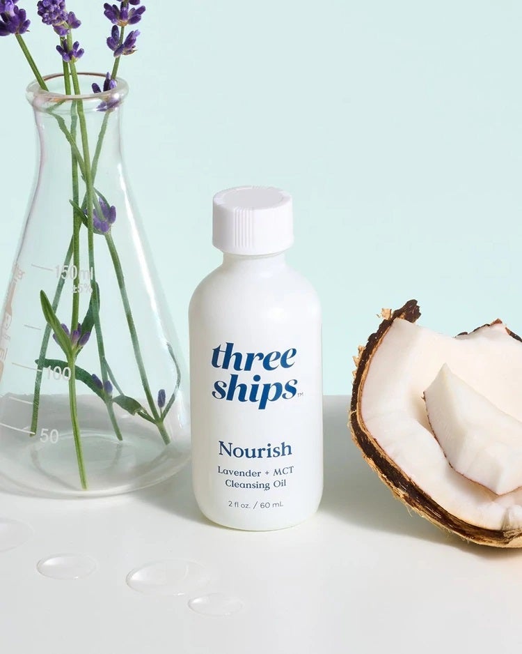 THREE SHIPS Nourish Lavender MCT Cleansing Oil