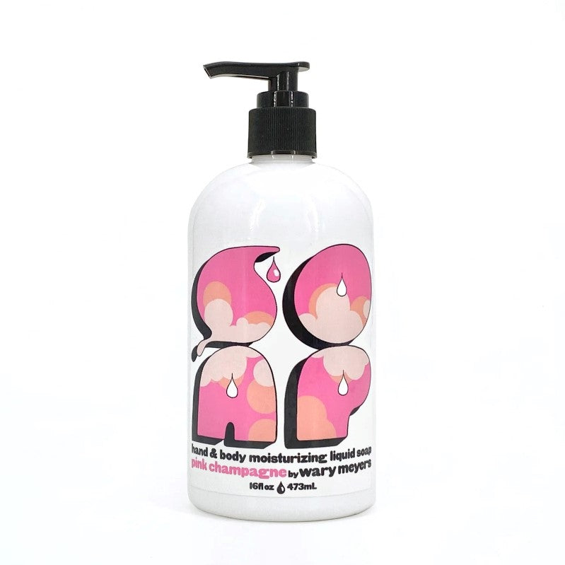 WARY MEYERS Pink Champagne Liquid Soap